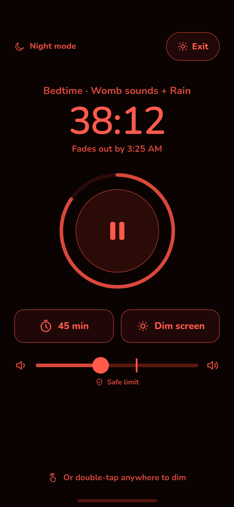 Red night mode